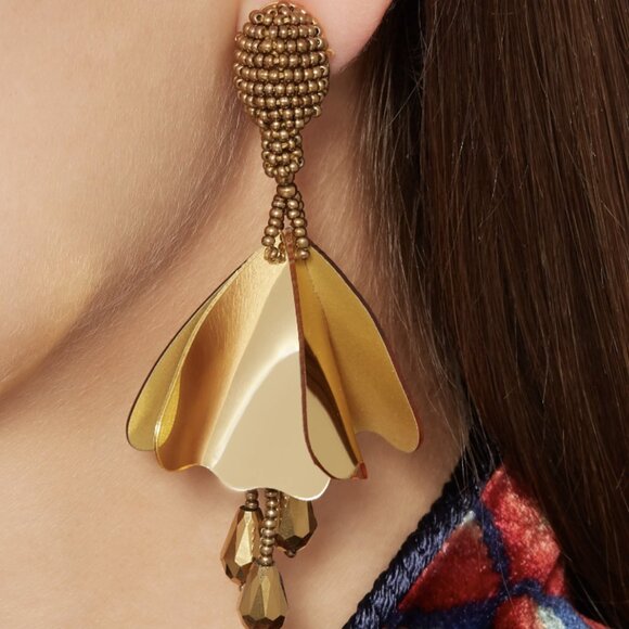 Oscar de la Renta Jewelry - Oscar de la Renta Gold Impatiens ONE Earring